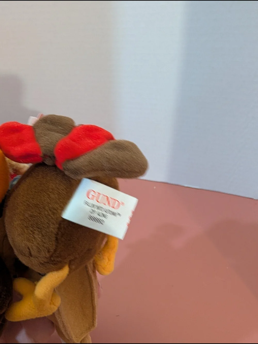 Lot of TWO (2) Gund Fallin' Into Autumn Zip Along Turkeys